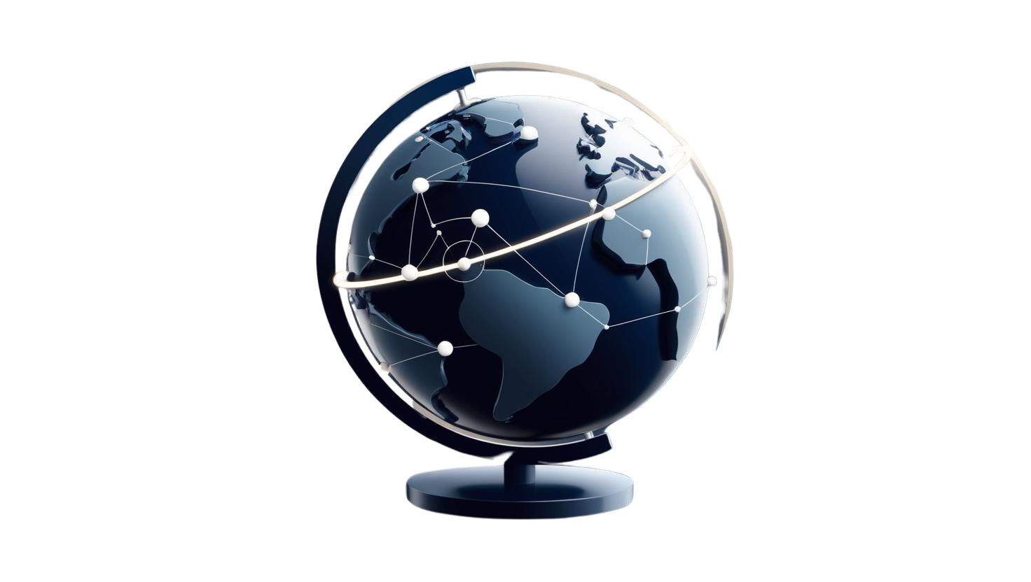 Globe icon representing expertise across telecom, retail, CPG, and technology industries.