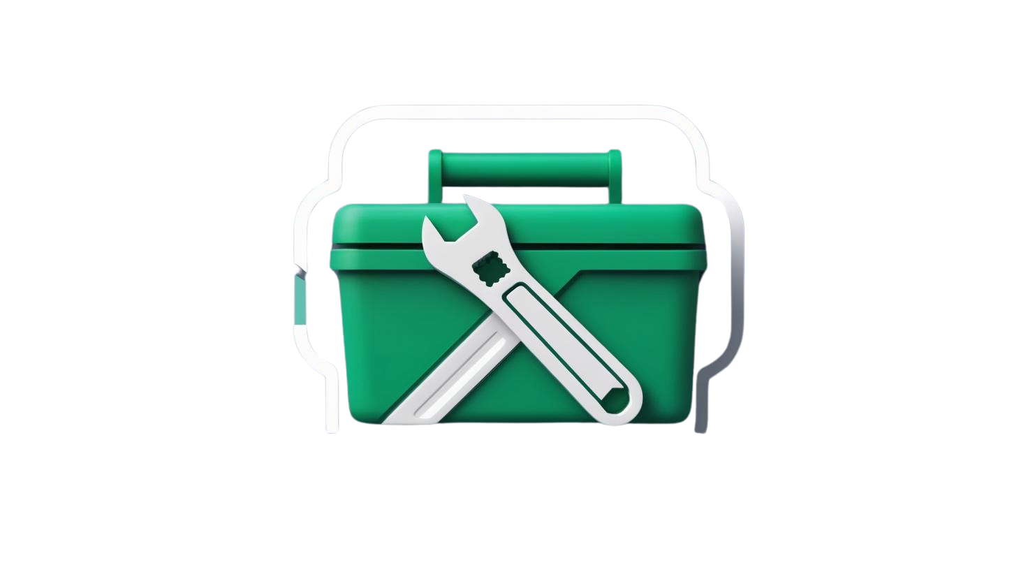 Tool box icon symbolizing proprietary tools and unique methodologies in AI-enhanced business consulting.